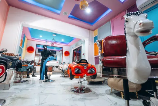 Espace coiffure enfant du P-TWINS BEAUTY SPA