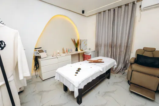 Cabine de soin et de massage du P-TWINS BEAUTY SPA